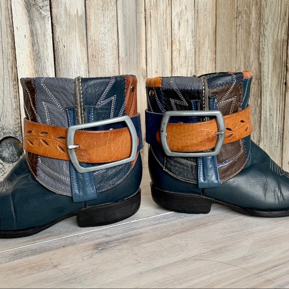 Vintage REWORKED 70’s Boho Cowboy Bootie - Picture 3 of 6